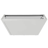 Garden Bowl Planter 5 pcs Silver 40 x 40 x 15 cm