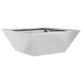Garden Bowl Planter 5 pcs Silver 40 x 40 x 15 cm
