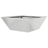Garden Bowl Planter 5 pcs Silver 40 x 40 x 15 cm