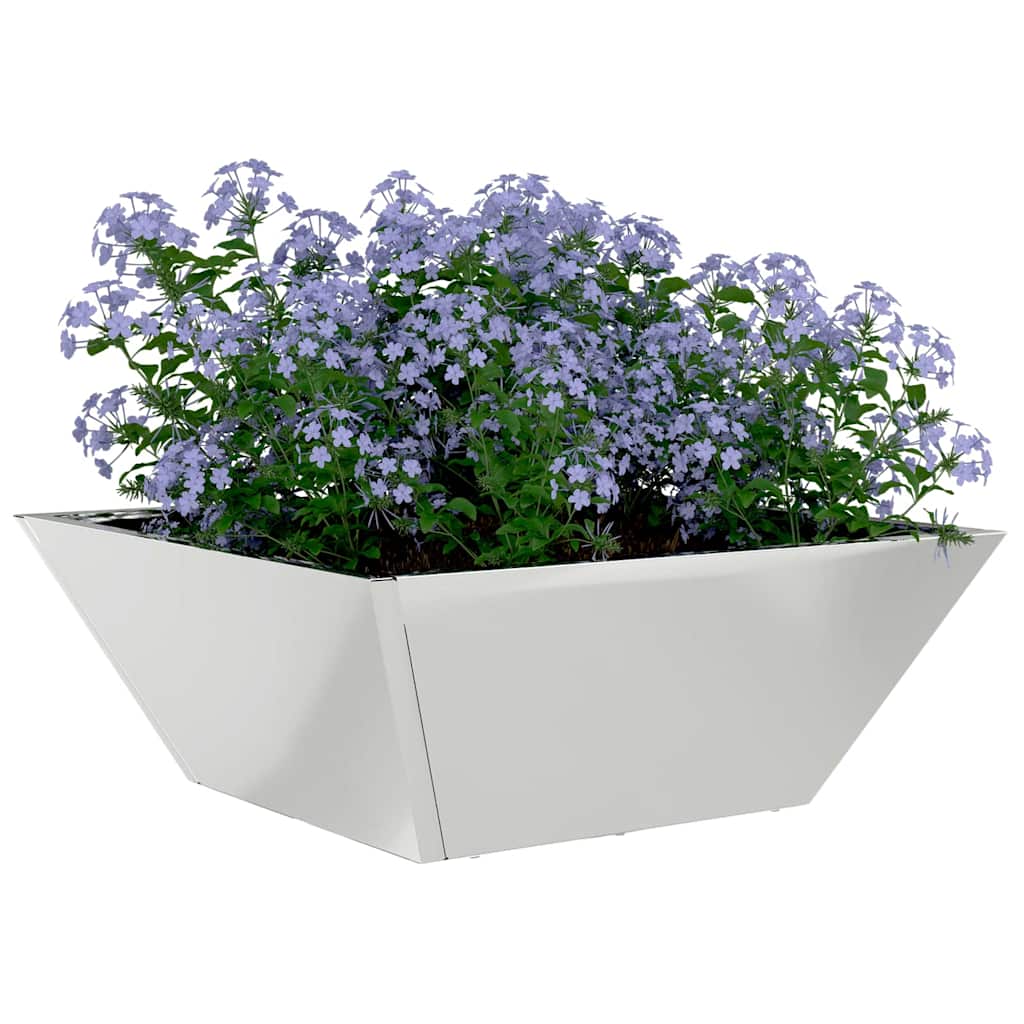 Garden Bowl Planter 5 pcs Silver 40 x 40 x 15 cm