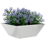 Garden Bowl Planter 5 pcs Silver 40 x 40 x 15 cm