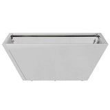 Garden Bowl Planter 5 pcs Silver 40 x 40 x 15 cm