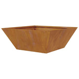 Garden Bowl Planter Rusty 40 x 40 x 15 cm Weathering steel