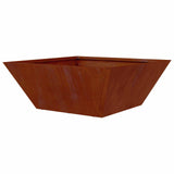 Garden Planter Rusty 40 x 40 x 15 cm Weathering Steel