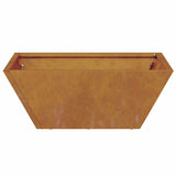 Garden Bowl Planter Rusty 40 x 40 x 15 cm Weathering steel