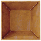 Garden Bowl Planter Rusty 40 x 40 x 15 cm Weathering steel