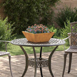 Garden Bowl Planter 5 pcs Rusty 40 x 40 x 15 cm