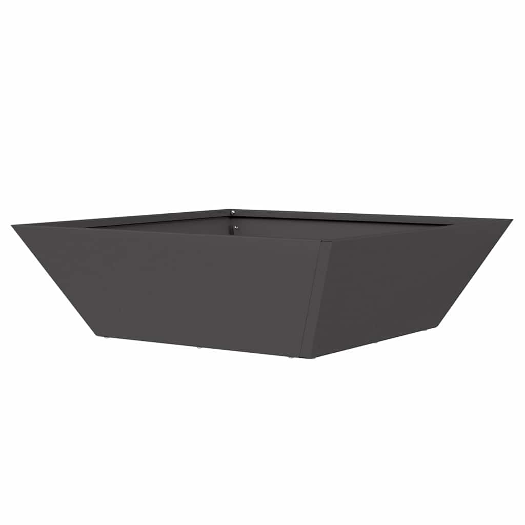 Garden Bowl Planter Black 50 x 50 x 15 cm Steel