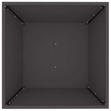 Garden Bowl Planter Black 50 x 50 x 15 cm Steel