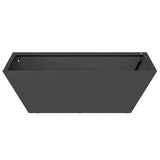 Garden Bowl Planter 5 pcs Black 50 x 50 x 15 cm Steel