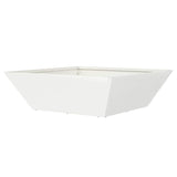 Garden Bowl Planter White 50 x 50 x 15 cm Steel
