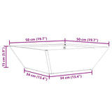Garden Bowl Planter White 50 x 50 x 15 cm Steel