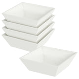 Garden Bowl Planter 5 pcs White 50 x 50 x 15 cm Steel
