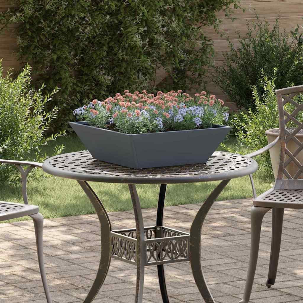 Garden Bowl Planter Anthracite 50 x 50 x 15 cm Steel