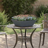 Garden Bowl Planter Anthracite 50 x 50 x 15 cm Steel