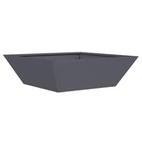 Garden Bowl Planter Anthracite 50 x 50 x 15 cm Steel