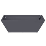 Garden Bowl Planter 5 pcs Anthracite 50 x 50 x 15 cm Steel