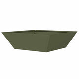 Garden Bowl Planter 5 pcs Olive green 50 x 50 x 15 cm Steel