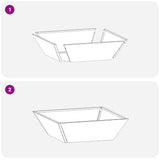 Garden Bowl Planter Silver 50 x 50 x 15 cm Stainless steel