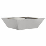 Garden Bowl Planter Silver 50 x 50 x 15 cm Stainless steel
