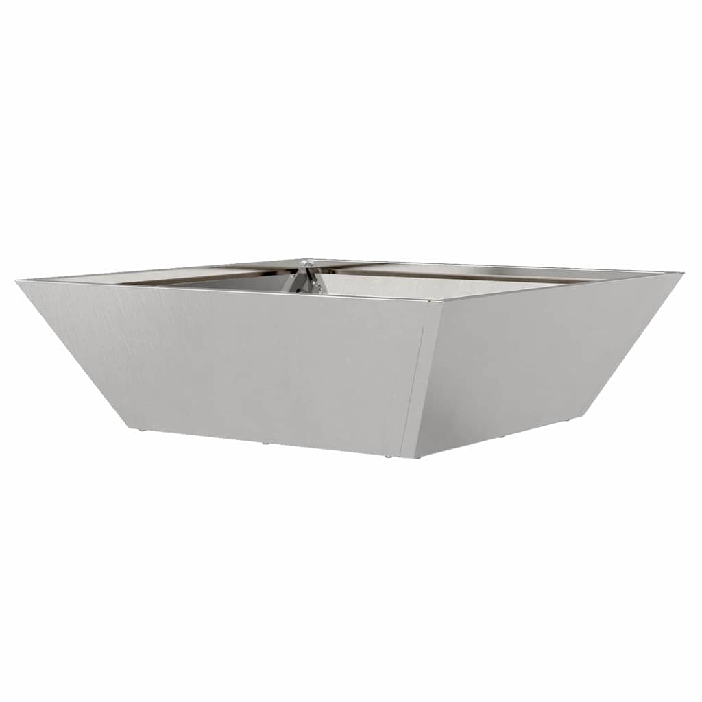 Garden Bowl Planter Silver 50 x 50 x 15 cm Stainless steel