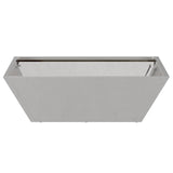Garden Bowl Planter Silver 50 x 50 x 15 cm Stainless steel