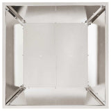Garden Bowl Planter Silver 50 x 50 x 15 cm Stainless steel