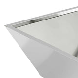 Garden Bowl Planter 5 pcs Silver 50 x 50 x 15 cm