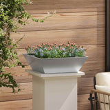 Garden Bowl Planter 5 pcs Silver 50 x 50 x 15 cm