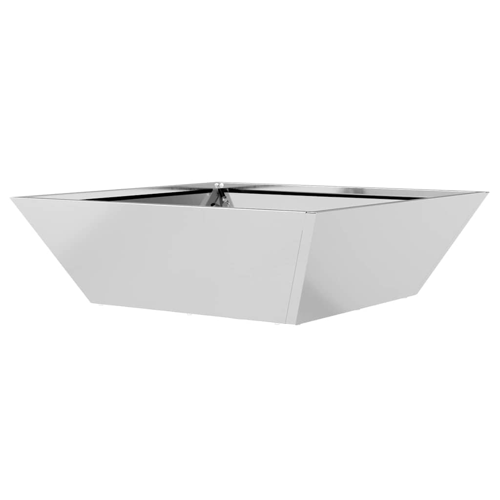 Garden Bowl Planter 5 pcs Silver 50 x 50 x 15 cm