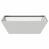 Garden Bowl Planter 5 pcs Silver 50 x 50 x 15 cm