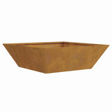 Garden Bowl Planter Rusty 50 x 50 x 15 cm Weathering steel