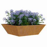 Garden Bowl Planter 5 pcs Rusty 50 x 50 x 15 cm