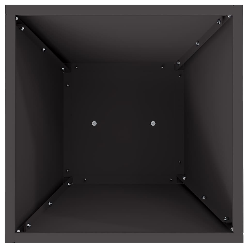 Pillar Planter Black 35 x 35 x 73 cm Steel