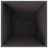 Pillar Planter Black 35 x 35 x 73 cm Steel