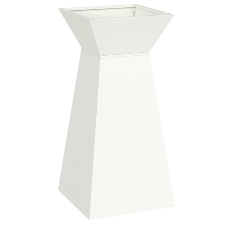 Pillar Planter White 35 x 35 x 73 cm Steel