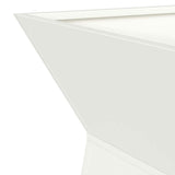 Pillar Planter 2 pcs White 35 x 35 x 73 cm Steel