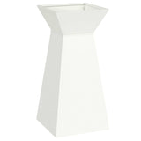 Pillar Planter 2 pcs White 35 x 35 x 73 cm Steel