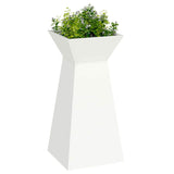 Pillar Planter 2 pcs White 35 x 35 x 73 cm Steel