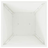 Pillar Planter 2 pcs White 35 x 35 x 73 cm Steel