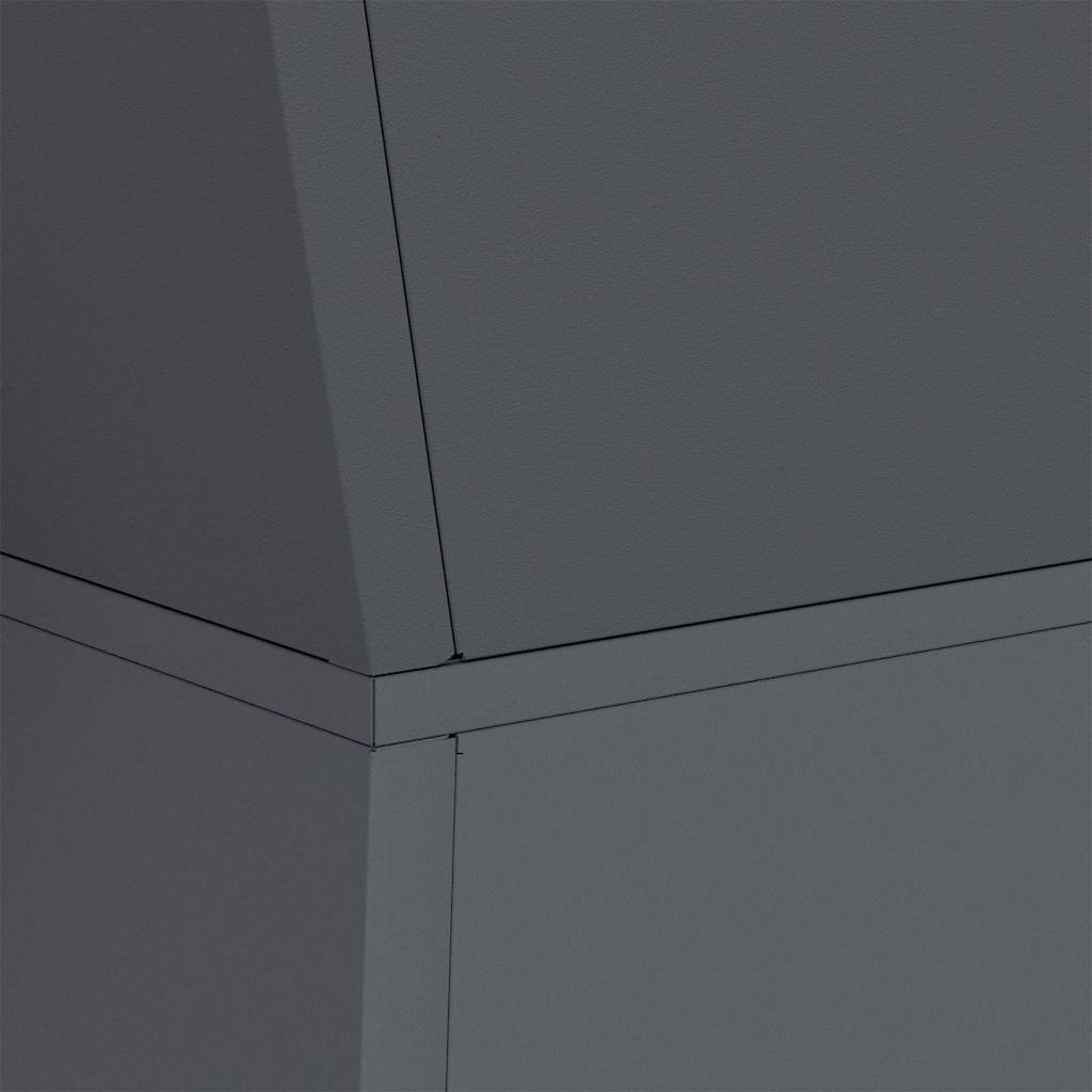 Pillar Planter Anthracite 35 x 35 x 73 cm Steel