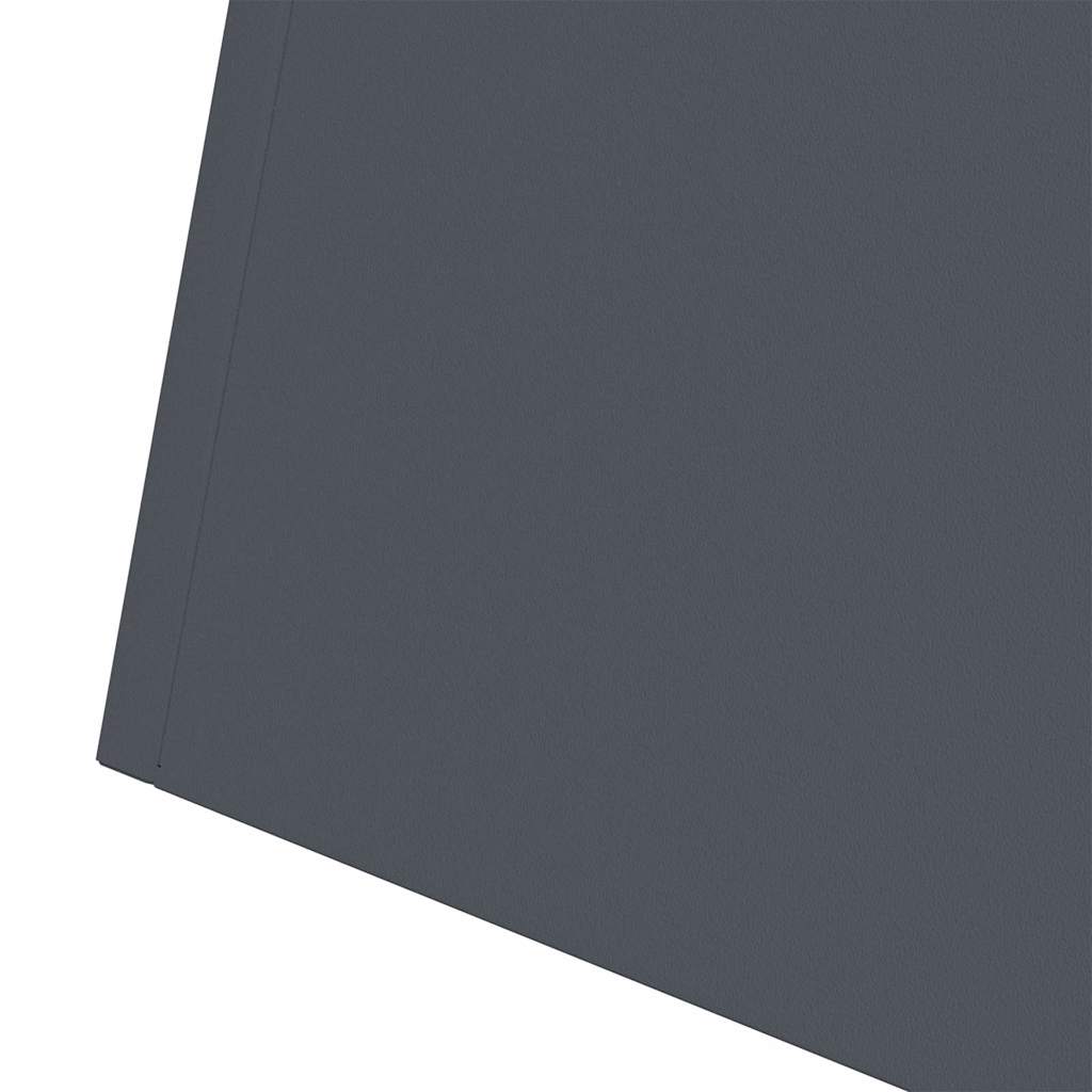Pillar Planter Anthracite 35 x 35 x 73 cm Steel
