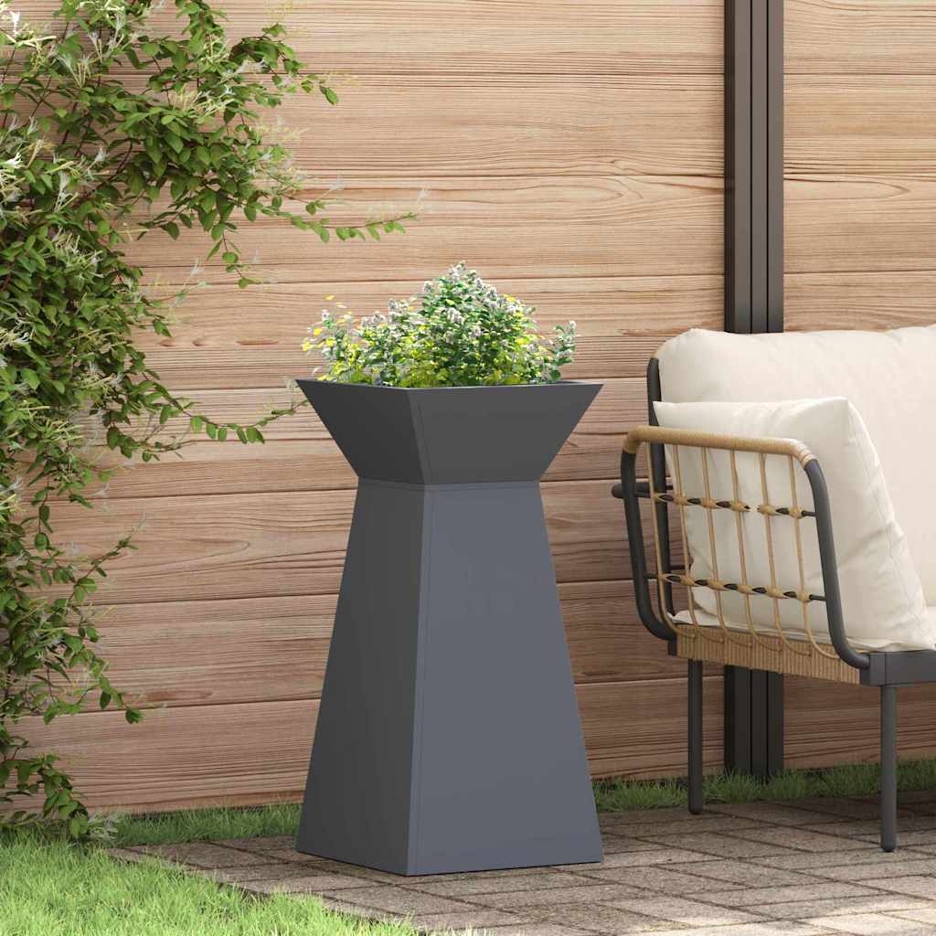 Pillar Planter Anthracite 35 x 35 x 73 cm Steel