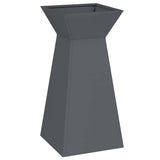 Pillar Planter Anthracite 35 x 35 x 73 cm Steel
