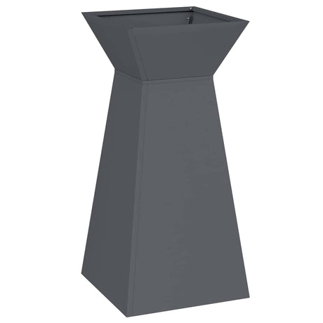 Pillar Planter Anthracite 35 x 35 x 73 cm Steel