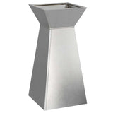 Pillar Planter Silver 35 x 35 x 73 cm Steel
