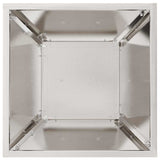 Pillar Planter Silver 35 x 35 x 73 cm Steel