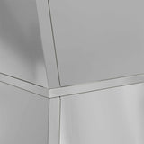 Pillar Planter Silver 35 x 35 x 73 cm Steel