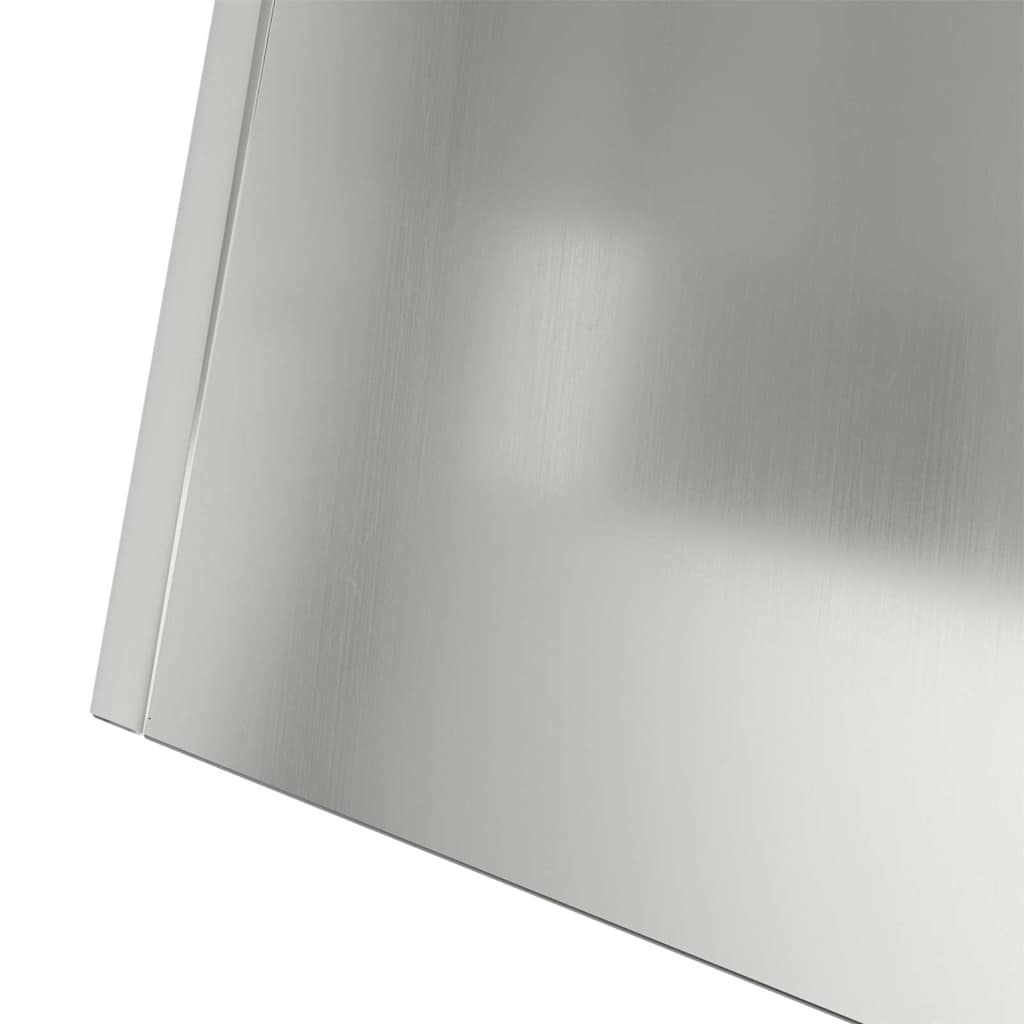 Pillar Planter Silver 35 x 35 x 73 cm Steel