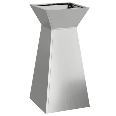 Pillar Planter Silver 35 x 35 x 73 cm Steel